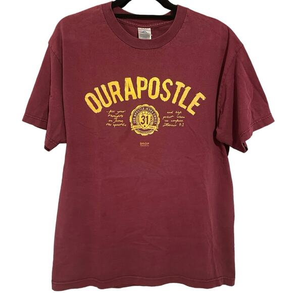 Vintage Y2K Our Apostle Jesus Christ Aéropostale Parody Jesus Shirt Adult Large - Picture 1 of 3